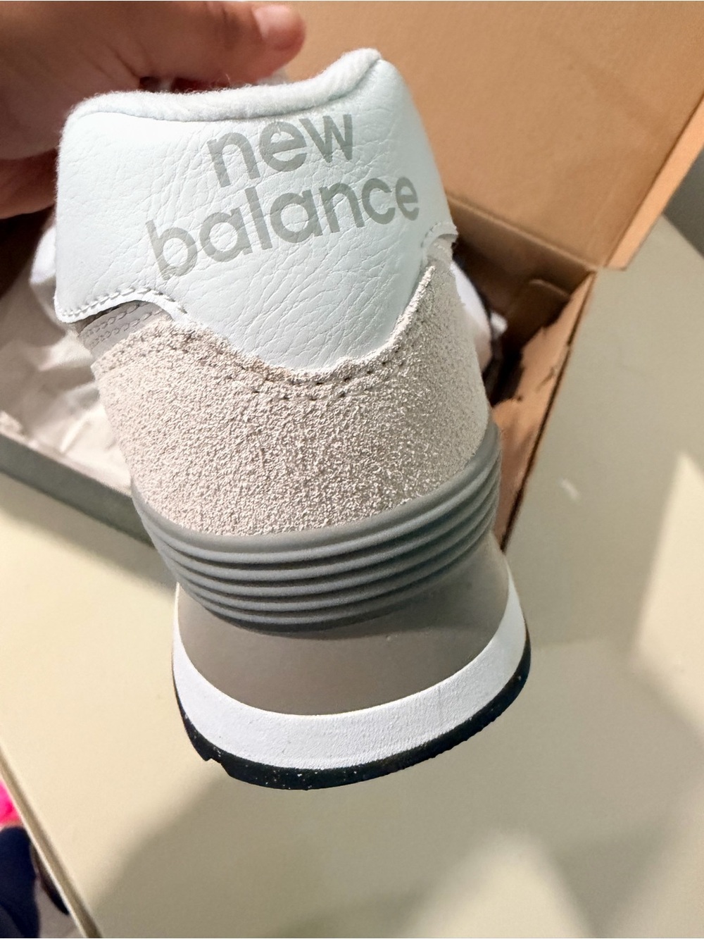 New Balance 574 core Sneakers in Light Grey and White - Picture 13 of 16